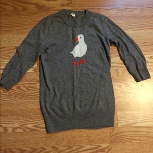 JCrew Puffin Sweater